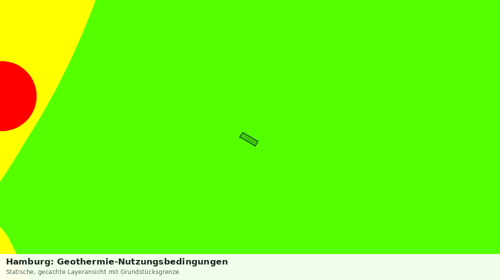 Statische Kartenansicht: Hamburg: Geothermie-Nutzungsbedingungen