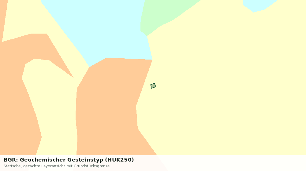 Statische Kartenansicht: BGR: Geochemischer Gesteinstyp (HÜK250)