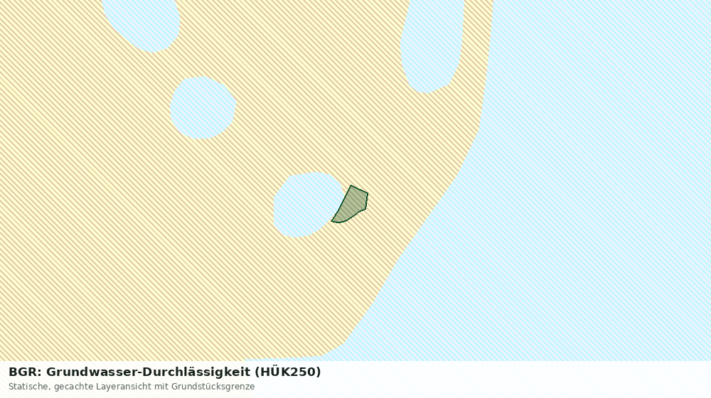 Statische Kartenansicht: BGR: Grundwasser-Durchlässigkeit (HÜK250)