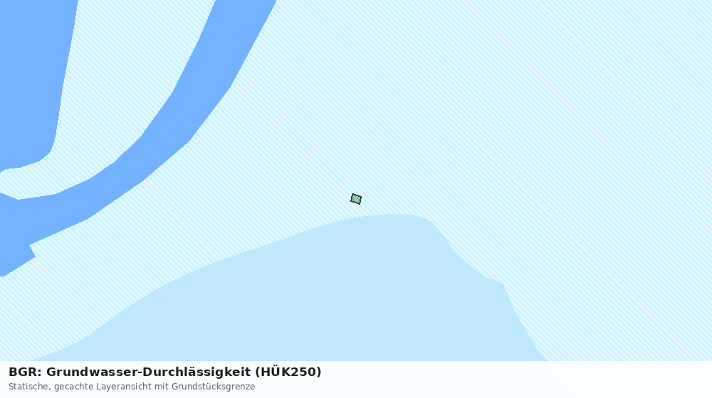 Statische Kartenansicht: BGR: Grundwasser-Durchlässigkeit (HÜK250)