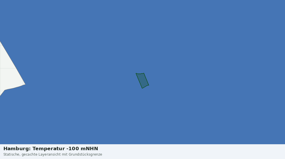 Statische Kartenansicht: Hamburg: Temperatur -100 mNHN