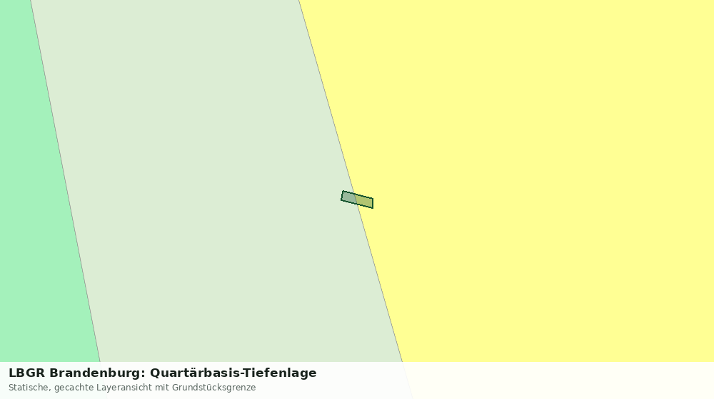 Statische Kartenansicht: LBGR Brandenburg: Quartärbasis-Tiefenlage