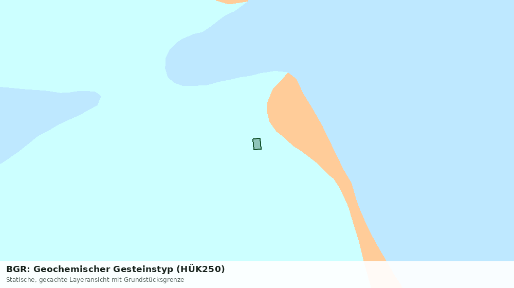Statische Kartenansicht: BGR: Geochemischer Gesteinstyp (HÜK250)