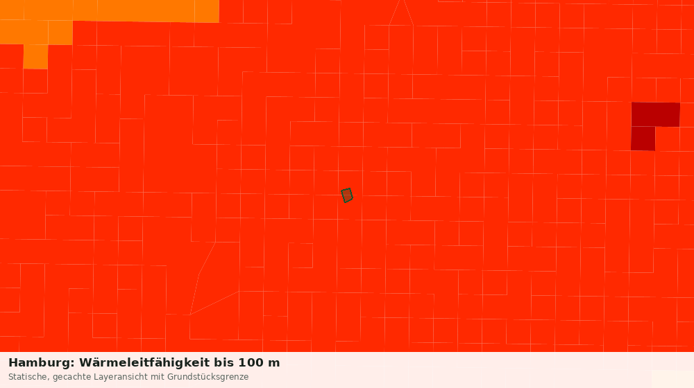 Statische Kartenansicht: Hamburg: Wärmeleitfähigkeit bis 100 m