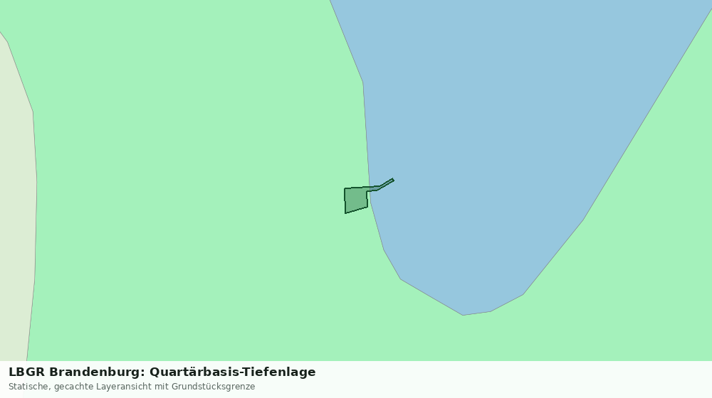 Statische Kartenansicht: LBGR Brandenburg: Quartärbasis-Tiefenlage