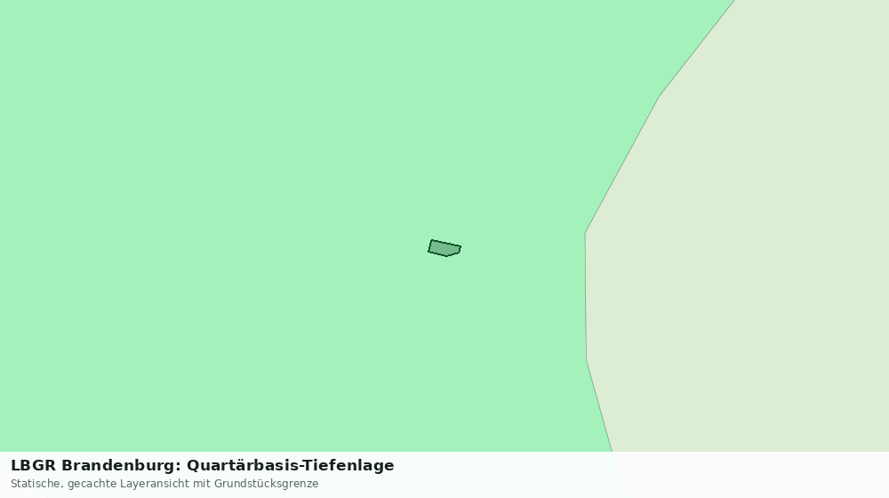 Statische Kartenansicht: LBGR Brandenburg: Quartärbasis-Tiefenlage