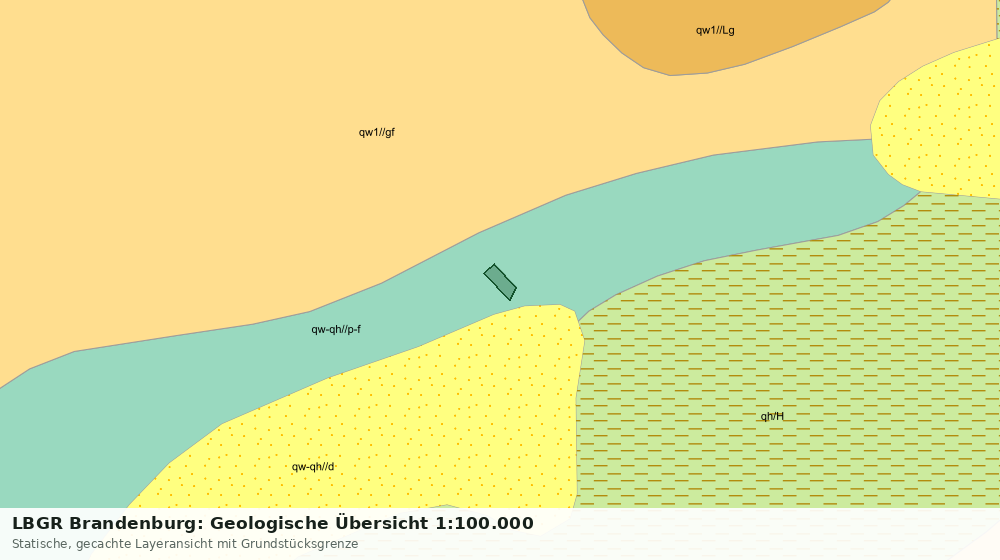 Statische Kartenansicht: LBGR Brandenburg: Geologische Übersicht 1:100.000