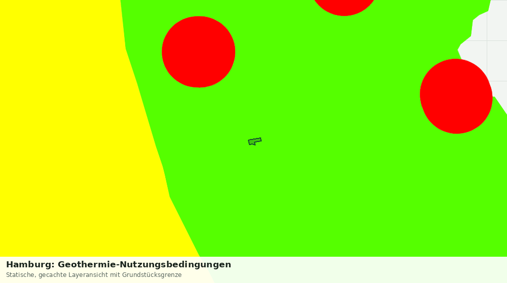 Statische Kartenansicht: Hamburg: Geothermie-Nutzungsbedingungen