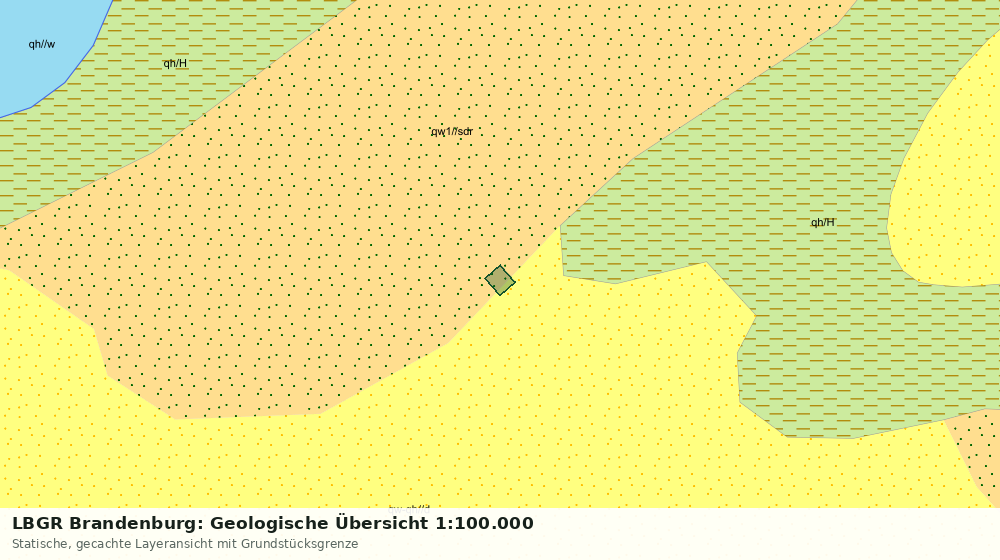Statische Kartenansicht: LBGR Brandenburg: Geologische Übersicht 1:100.000