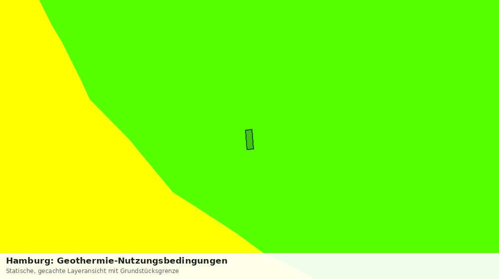 Statische Kartenansicht: Hamburg: Geothermie-Nutzungsbedingungen
