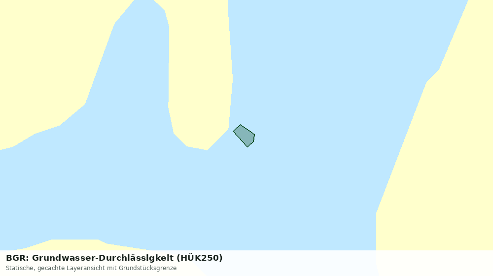 Statische Kartenansicht: BGR: Grundwasser-Durchlässigkeit (HÜK250)