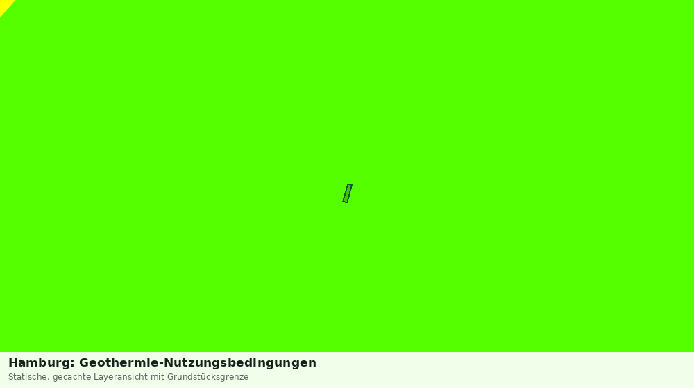 Statische Kartenansicht: Hamburg: Geothermie-Nutzungsbedingungen