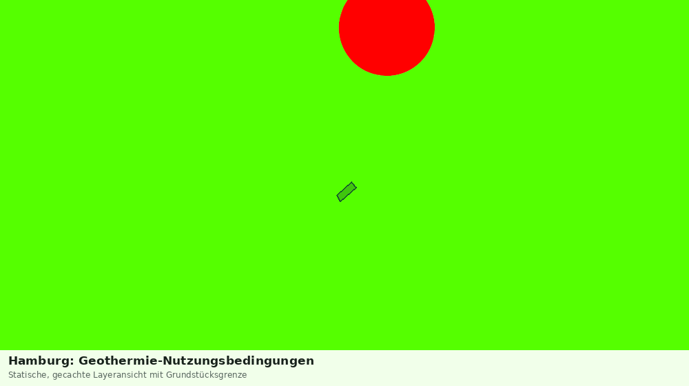 Statische Kartenansicht: Hamburg: Geothermie-Nutzungsbedingungen