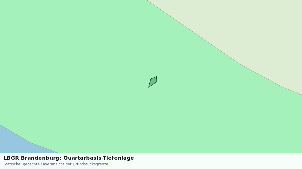 Statische Kartenansicht: LBGR Brandenburg: Quartärbasis-Tiefenlage