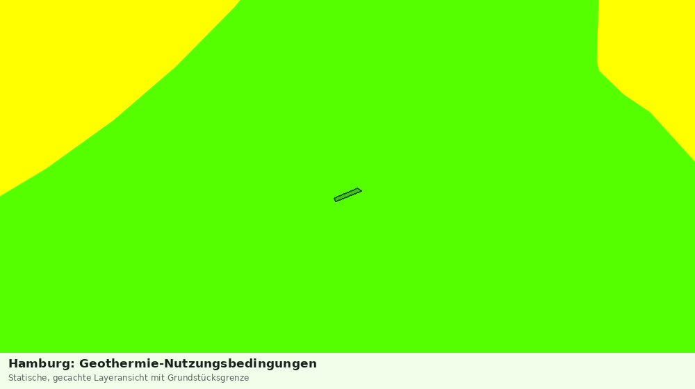 Statische Kartenansicht: Hamburg: Geothermie-Nutzungsbedingungen