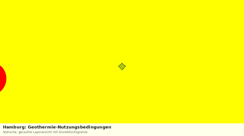 Statische Kartenansicht: Hamburg: Geothermie-Nutzungsbedingungen