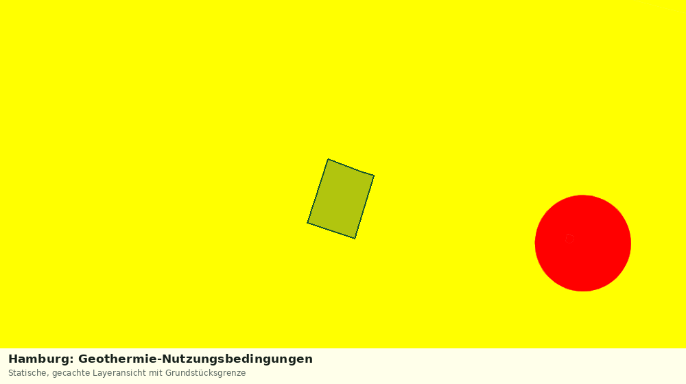 Statische Kartenansicht: Hamburg: Geothermie-Nutzungsbedingungen