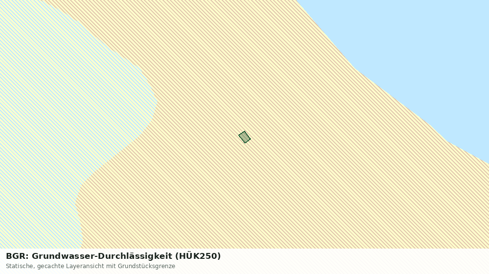 Statische Kartenansicht: BGR: Grundwasser-Durchlässigkeit (HÜK250)