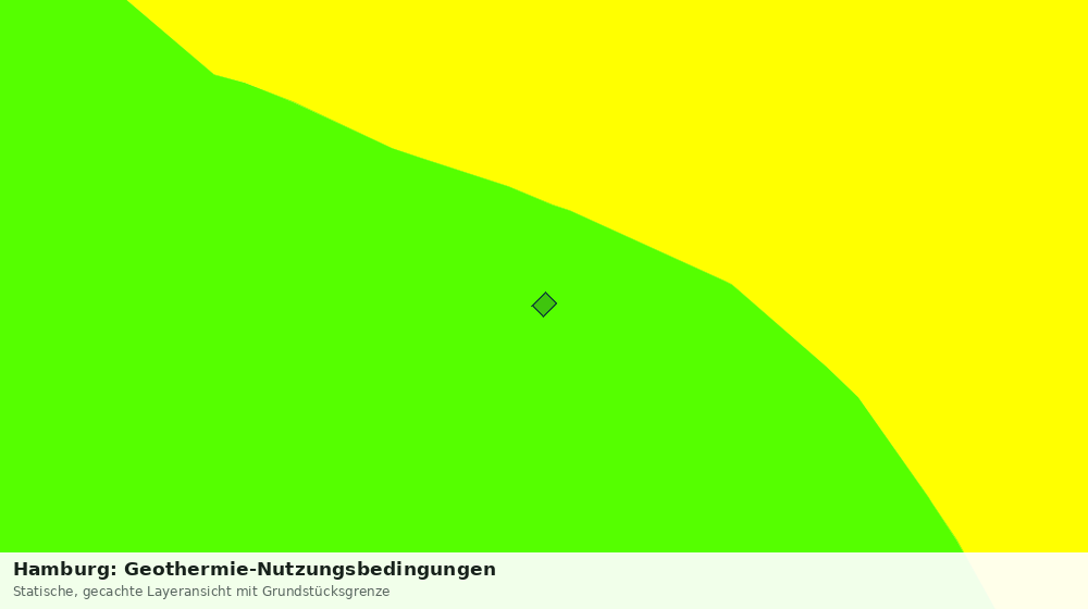 Statische Kartenansicht: Hamburg: Geothermie-Nutzungsbedingungen
