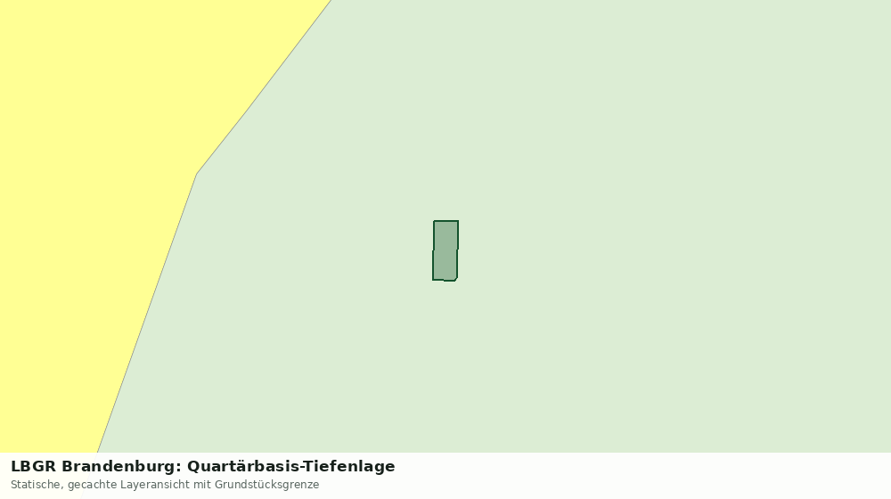 Statische Kartenansicht: LBGR Brandenburg: Quartärbasis-Tiefenlage