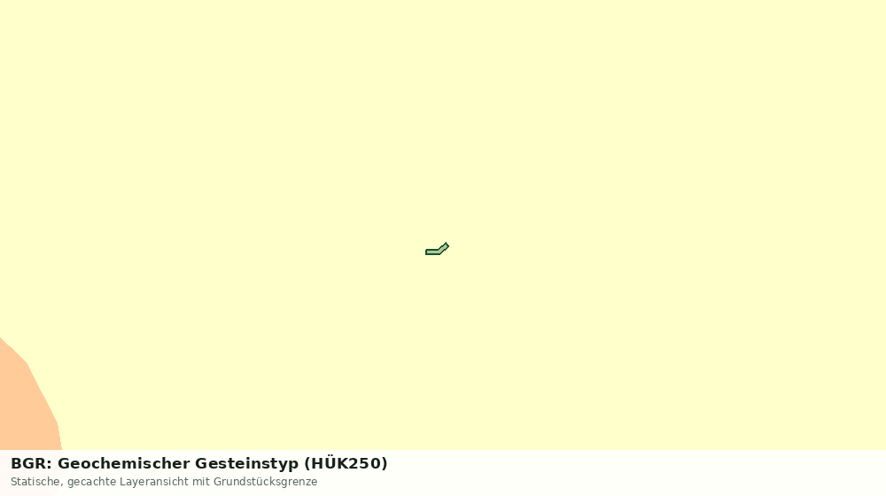 Statische Kartenansicht: BGR: Geochemischer Gesteinstyp (HÜK250)