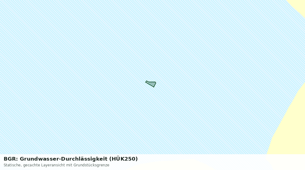 Statische Kartenansicht: BGR: Grundwasser-Durchlässigkeit (HÜK250)