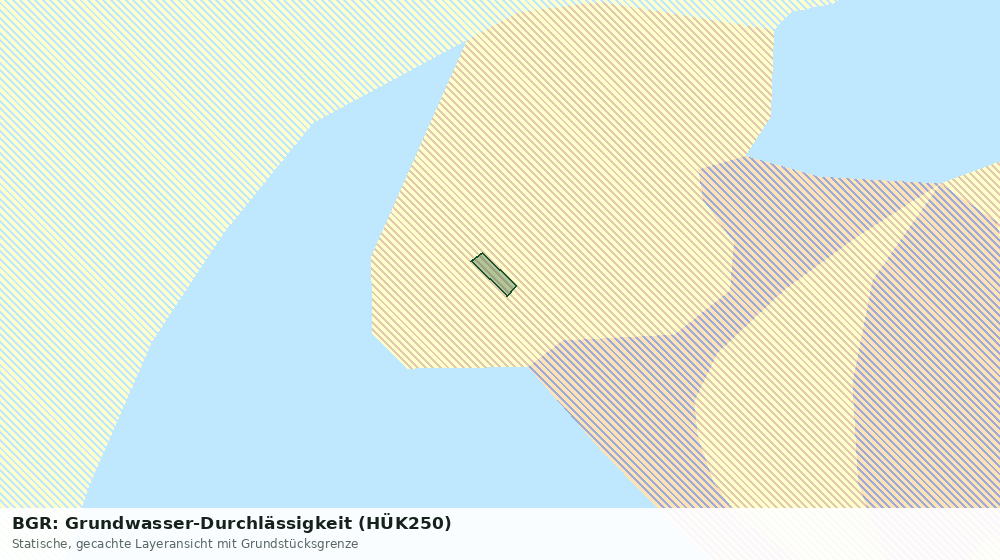 Statische Kartenansicht: BGR: Grundwasser-Durchlässigkeit (HÜK250)