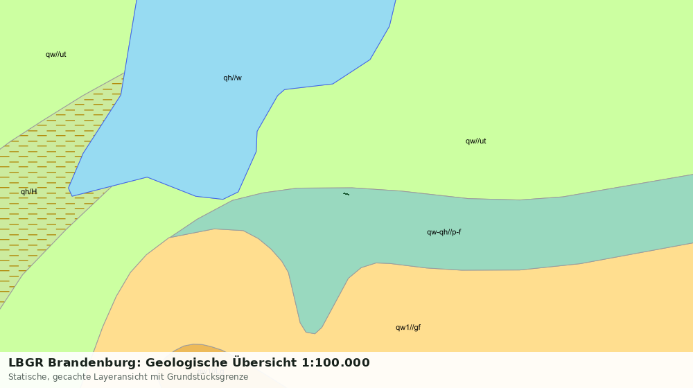 Statische Kartenansicht: LBGR Brandenburg: Geologische Übersicht 1:100.000