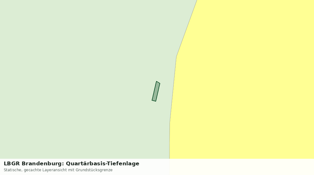 Statische Kartenansicht: LBGR Brandenburg: Quartärbasis-Tiefenlage