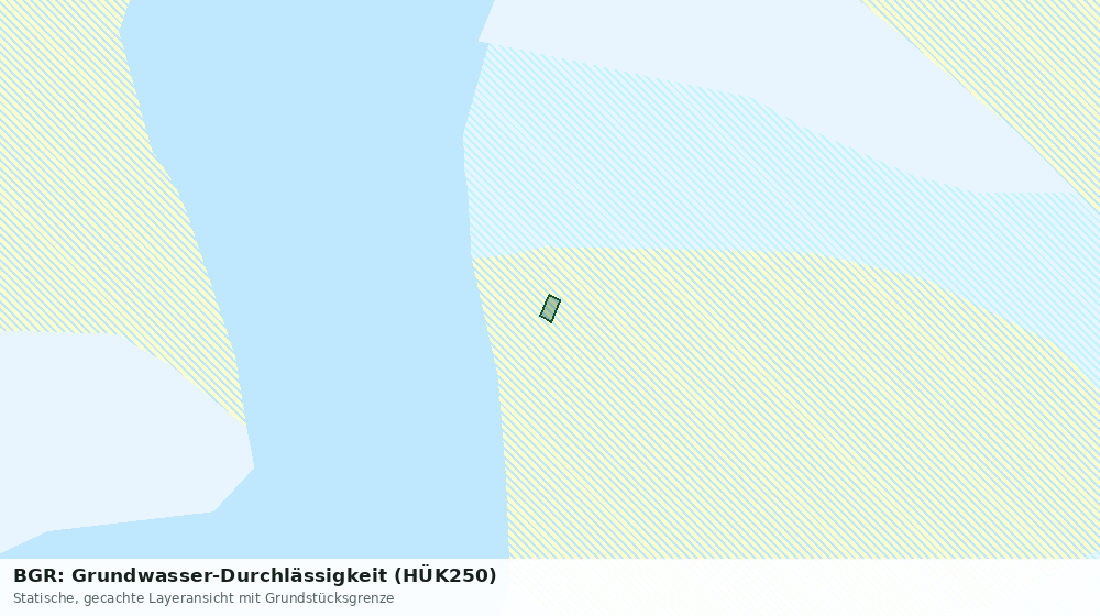 Statische Kartenansicht: BGR: Grundwasser-Durchlässigkeit (HÜK250)