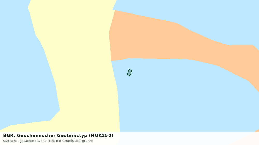 Statische Kartenansicht: BGR: Geochemischer Gesteinstyp (HÜK250)