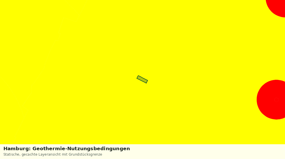 Statische Kartenansicht: Hamburg: Geothermie-Nutzungsbedingungen