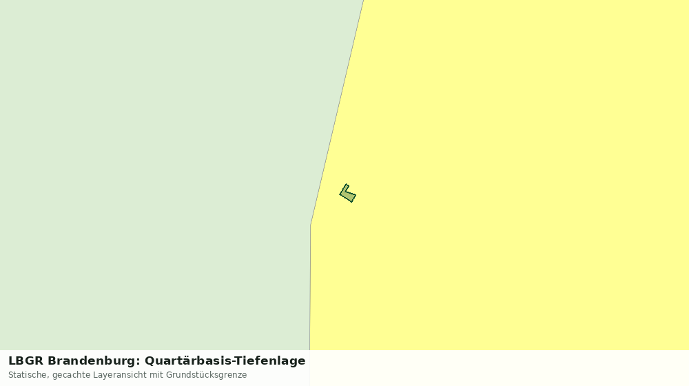 Statische Kartenansicht: LBGR Brandenburg: Quartärbasis-Tiefenlage