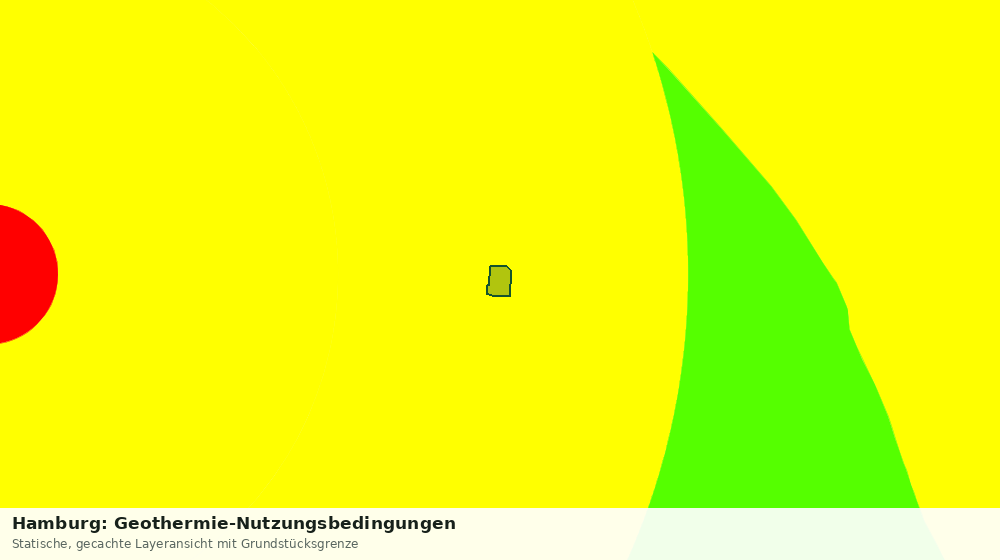 Statische Kartenansicht: Hamburg: Geothermie-Nutzungsbedingungen