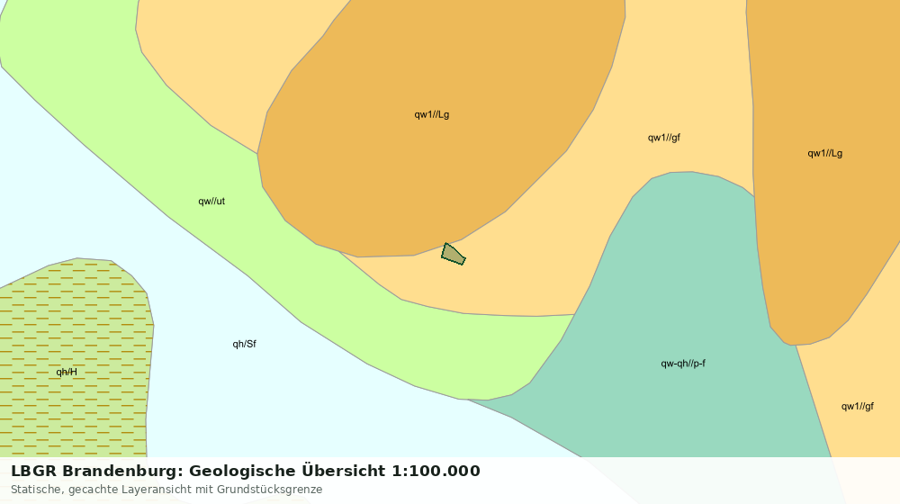 Statische Kartenansicht: LBGR Brandenburg: Geologische Übersicht 1:100.000