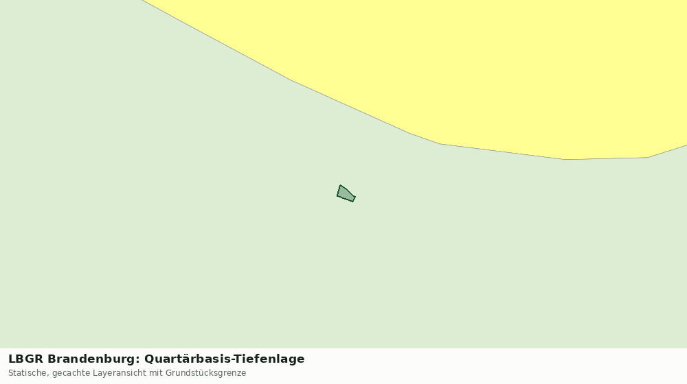 Statische Kartenansicht: LBGR Brandenburg: Quartärbasis-Tiefenlage