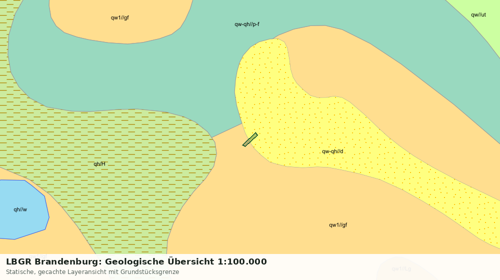 Statische Kartenansicht: LBGR Brandenburg: Geologische Übersicht 1:100.000