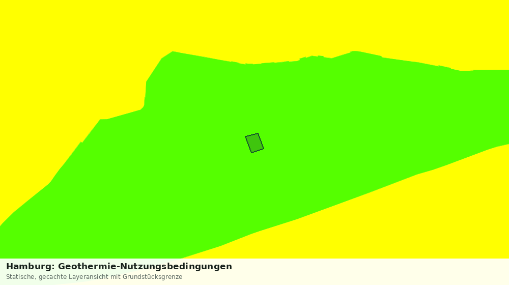 Statische Kartenansicht: Hamburg: Geothermie-Nutzungsbedingungen