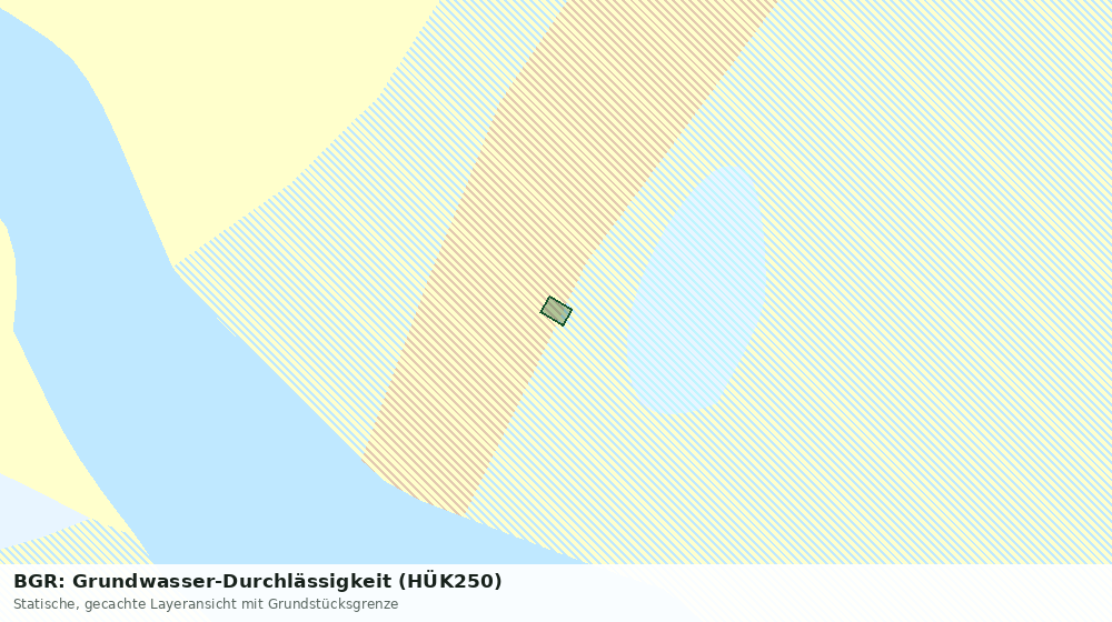 Statische Kartenansicht: BGR: Grundwasser-Durchlässigkeit (HÜK250)