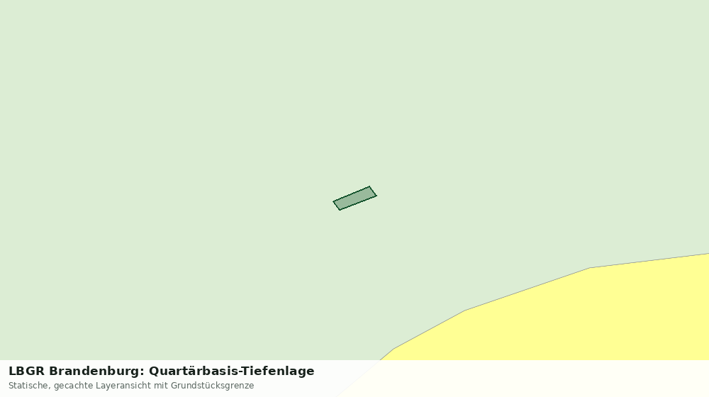 Statische Kartenansicht: LBGR Brandenburg: Quartärbasis-Tiefenlage
