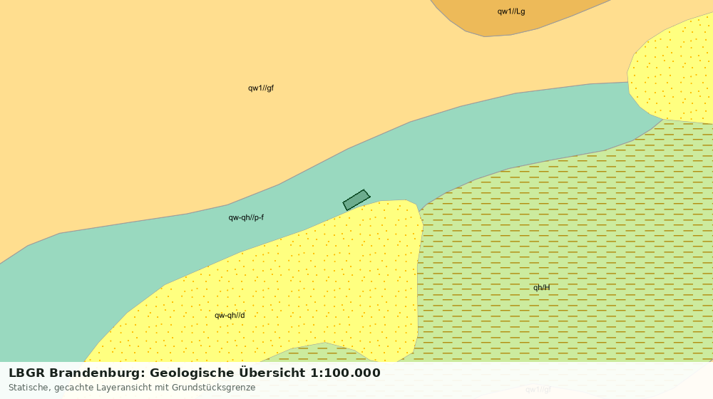 Statische Kartenansicht: LBGR Brandenburg: Geologische Übersicht 1:100.000