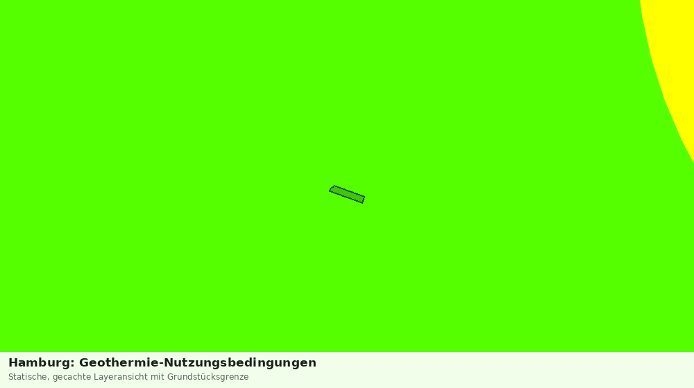 Statische Kartenansicht: Hamburg: Geothermie-Nutzungsbedingungen