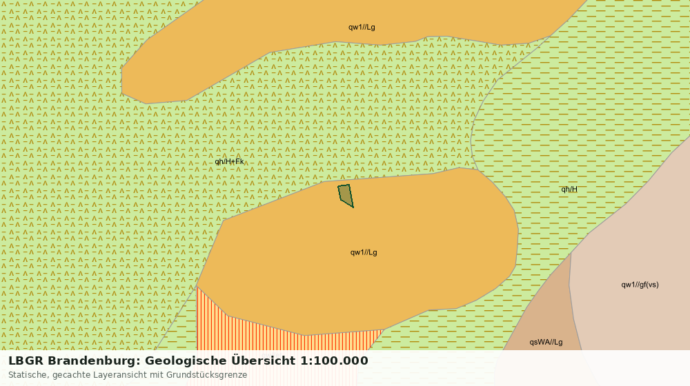 Statische Kartenansicht: LBGR Brandenburg: Geologische Übersicht 1:100.000