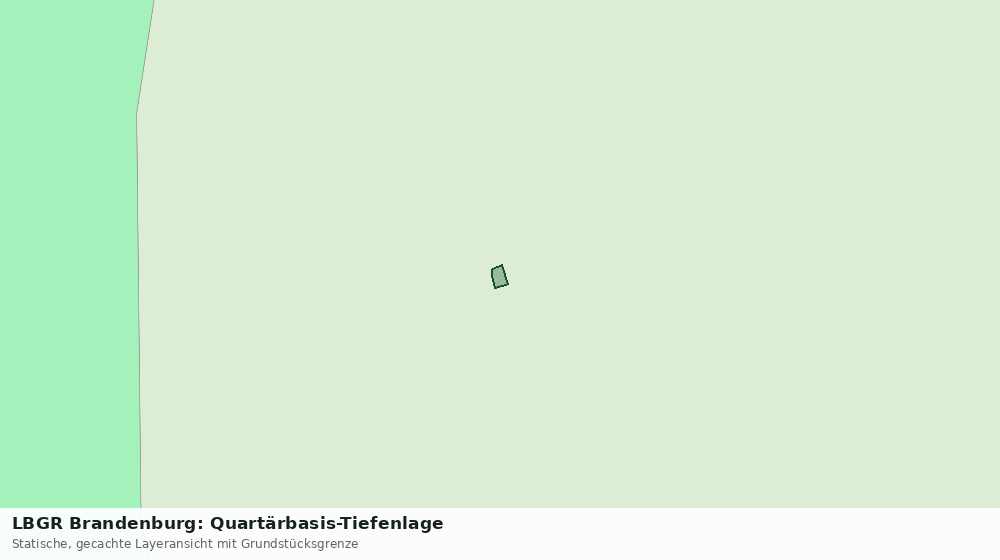 Statische Kartenansicht: LBGR Brandenburg: Quartärbasis-Tiefenlage