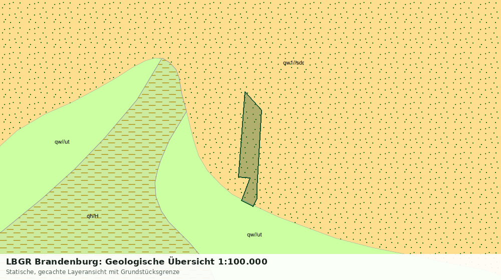 Statische Kartenansicht: LBGR Brandenburg: Geologische Übersicht 1:100.000