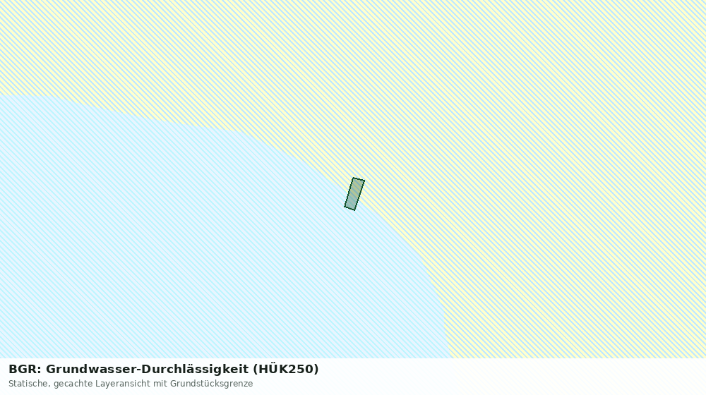 Statische Kartenansicht: BGR: Grundwasser-Durchlässigkeit (HÜK250)