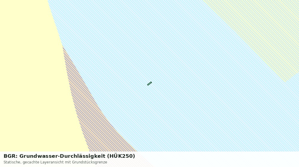 Statische Kartenansicht: BGR: Grundwasser-Durchlässigkeit (HÜK250)