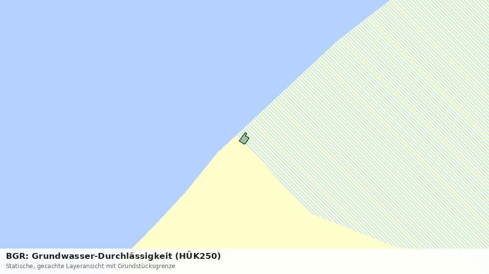 Statische Kartenansicht: BGR: Grundwasser-Durchlässigkeit (HÜK250)