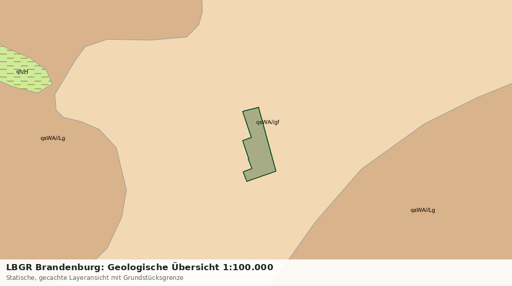 Statische Kartenansicht: LBGR Brandenburg: Geologische Übersicht 1:100.000
