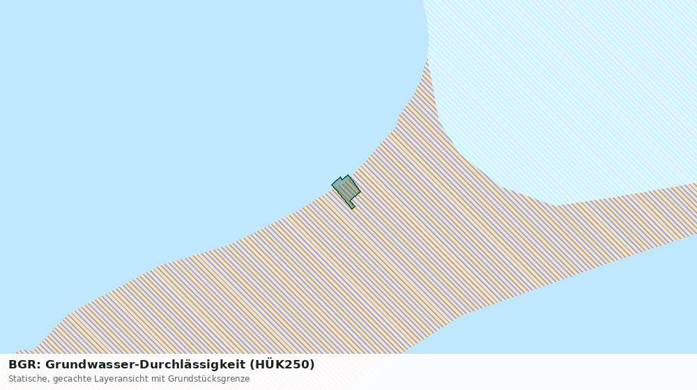 Statische Kartenansicht: BGR: Grundwasser-Durchlässigkeit (HÜK250)